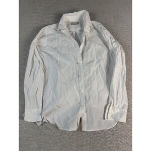 Everlane‎ Shirt Womens 6 White Button Down Long Sleeve Cotton Collared Dress